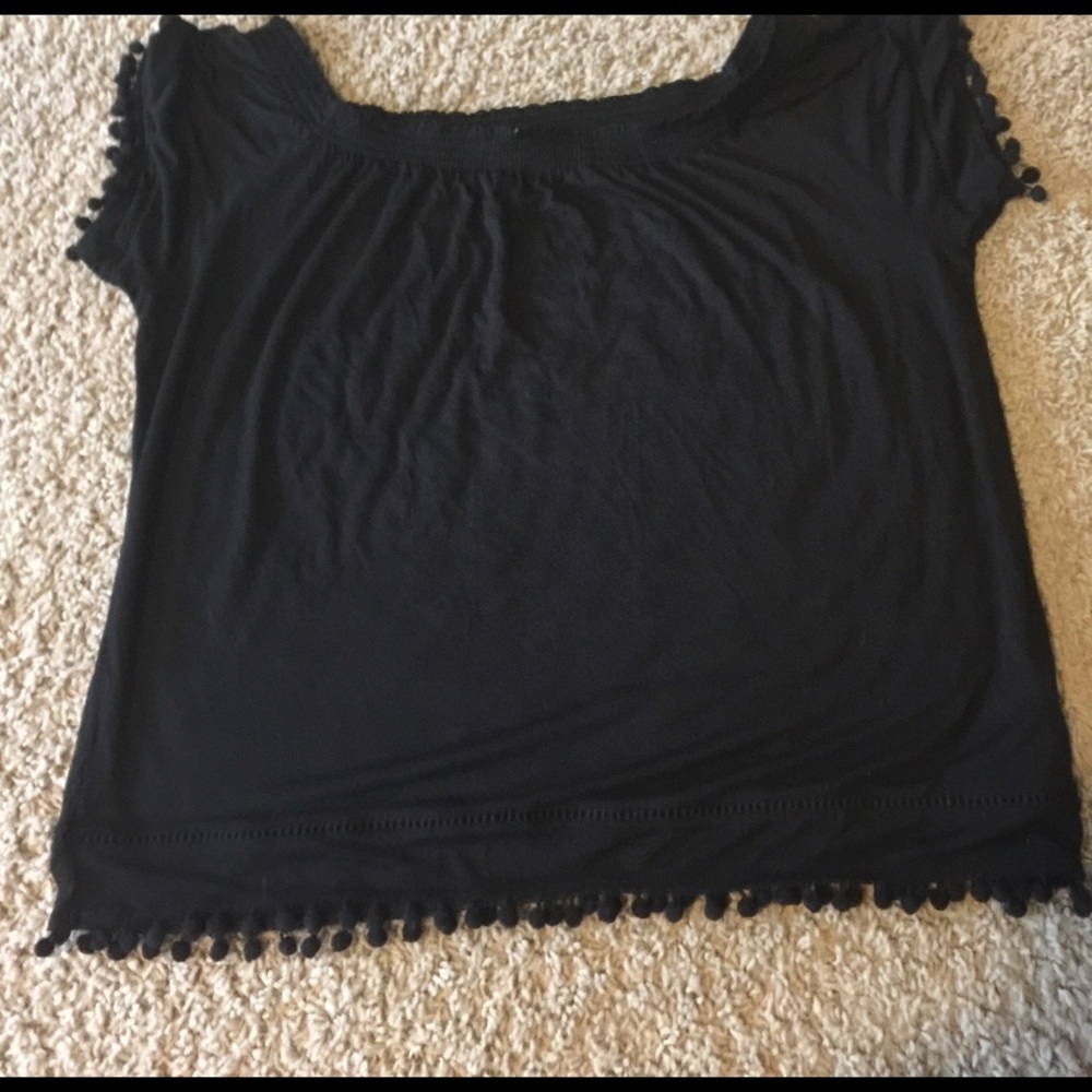 H&M top with Pom Pom detail