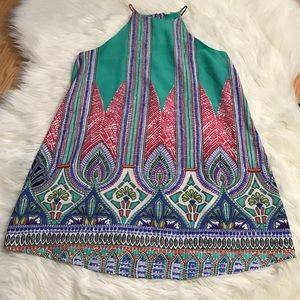 Aztec Tribal Mini Dress By Tyche Size Medium