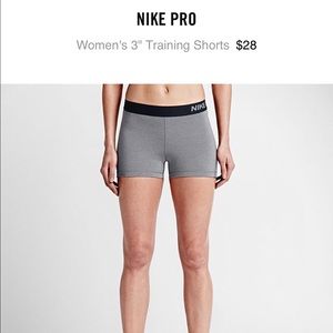 Nike pro training shorts