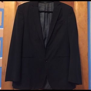 Men's black suit jacket