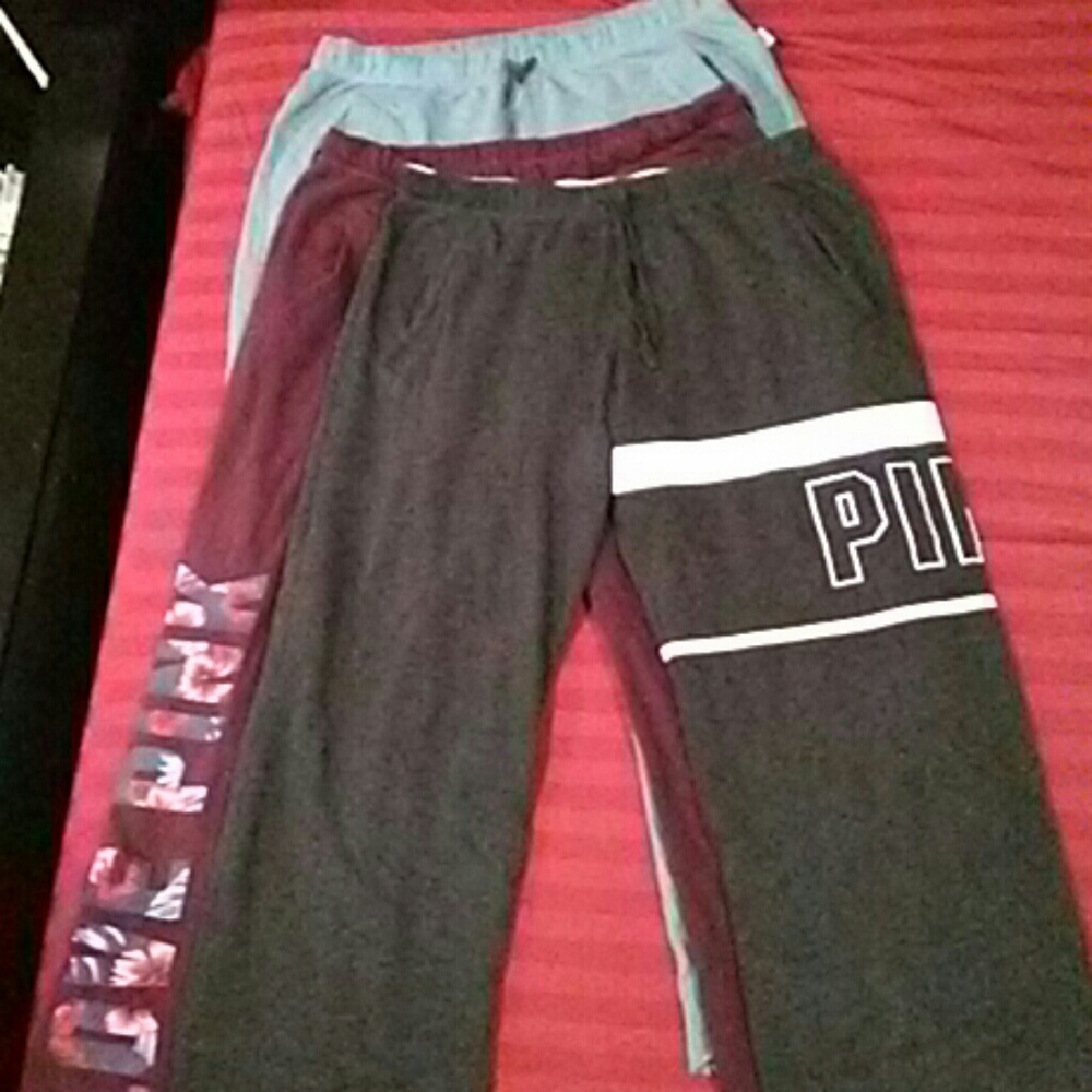 3 pair VS PINK Sweatpants
