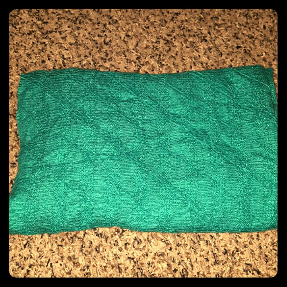 Teal infinity scarf