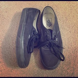 Black vans (size: women-8.5, Men -7)