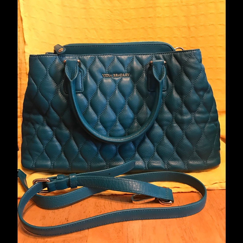 Vera Bradley Emma Satchel Dark Teal