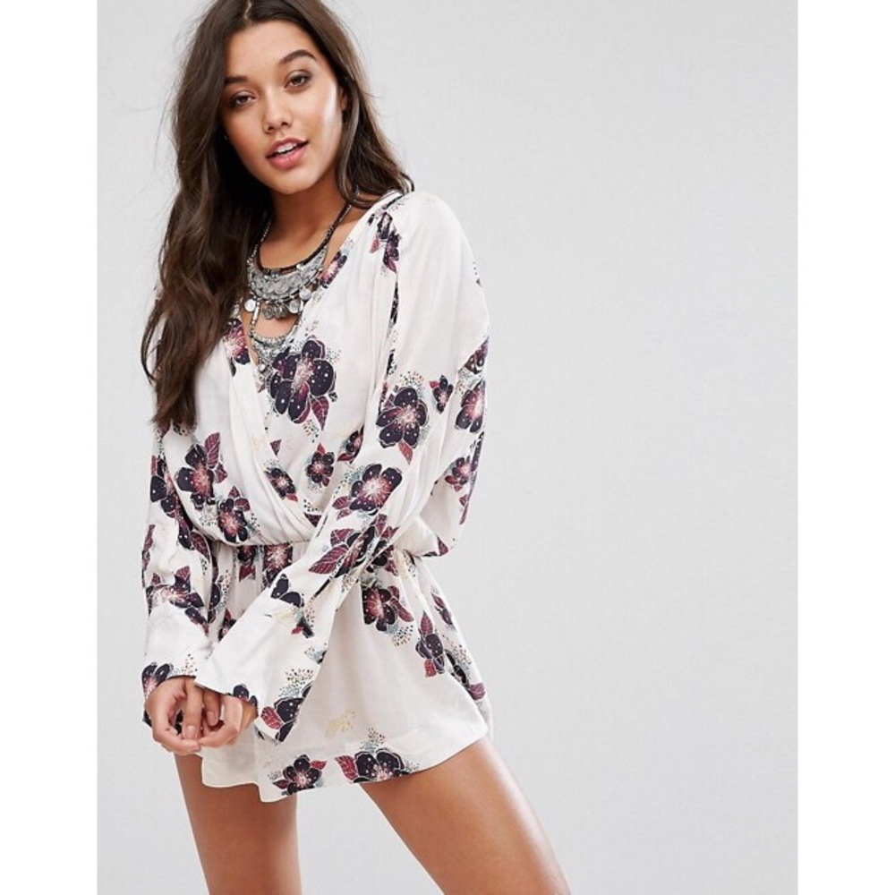 BNWT Free People Ivory Tuscan Dreams Tunic Dress - Picture 2 of 8