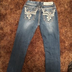 Rock revival boot cut and skinny jeans. Size 24