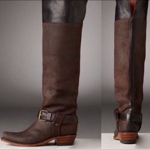 Frey Deena Harness Brown Distress Boots