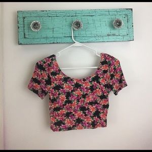 floral crop top