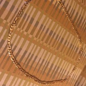 Gold necklace and gold bracelet 14k gold plated