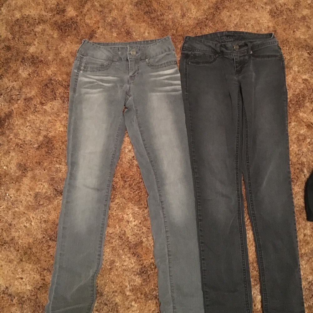 Maurice's black and grey jeggings