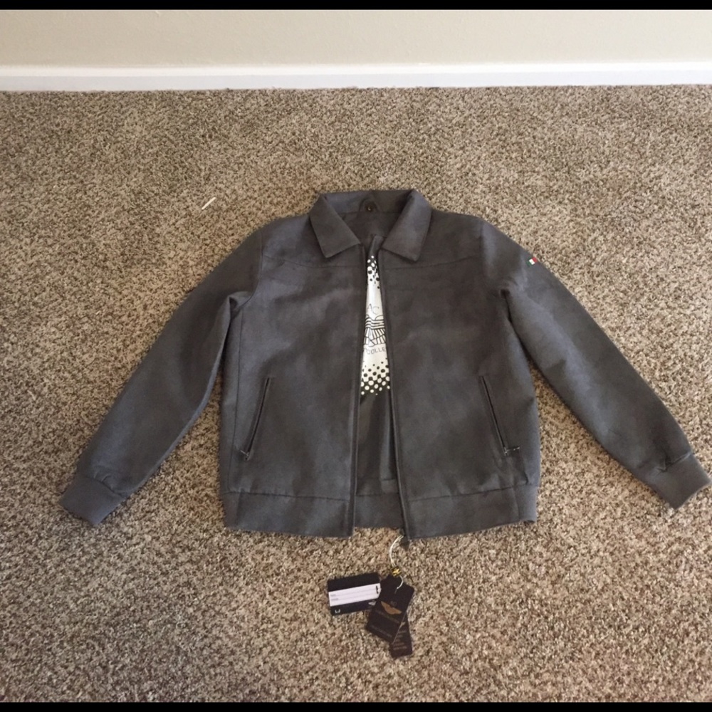 Deer fur bomber jacket