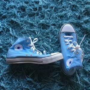 Baby Blue High-Top Converse