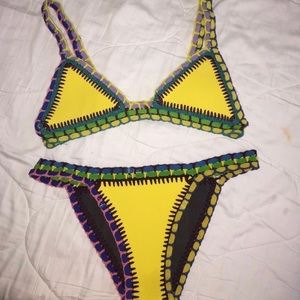 Yellow Crochet bikini