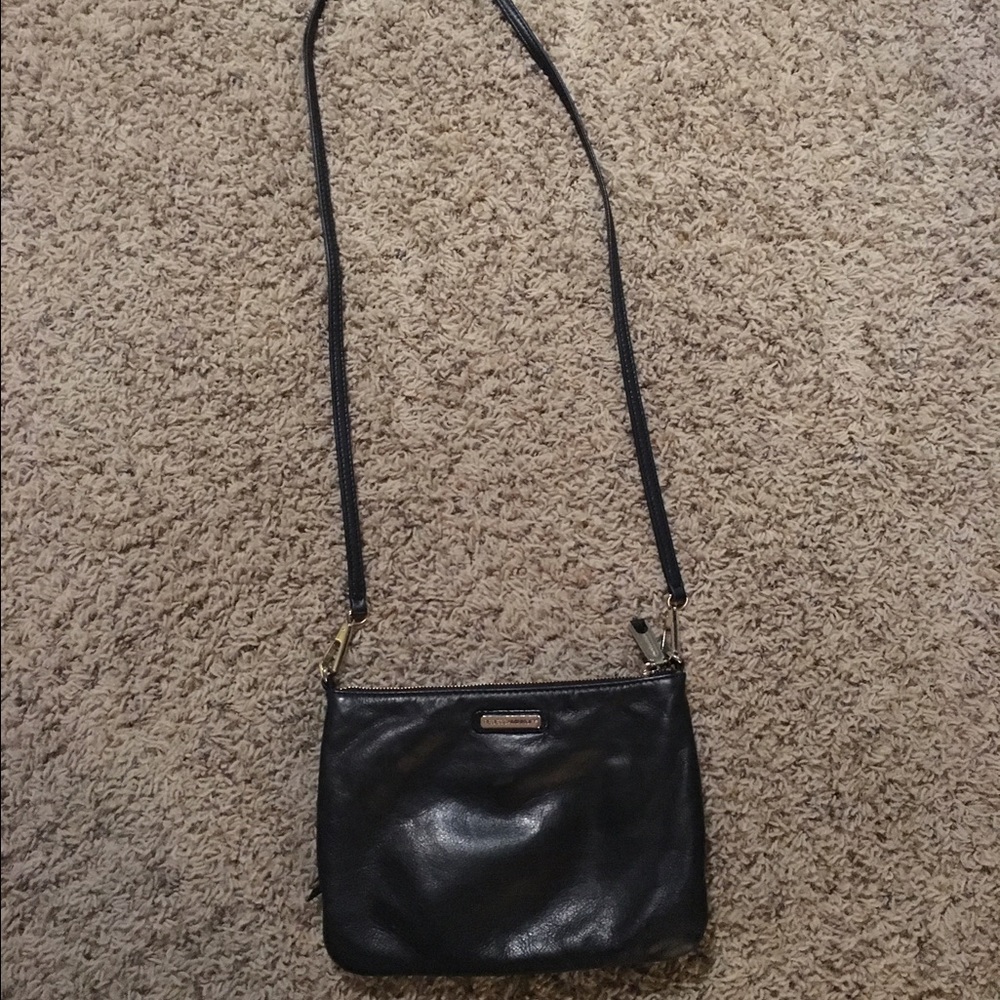 Rebecca Minkoff 3-Zip Rocker Black Crossbody Bag
