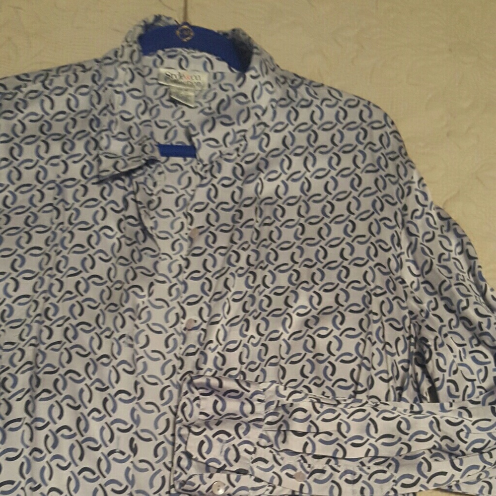 Silk button front blouse