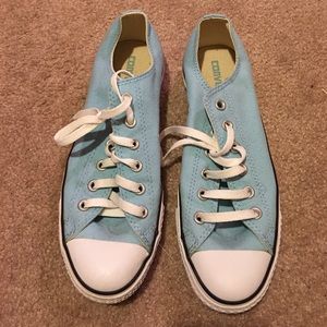 Light blue, yellow, and lime green converse bundle