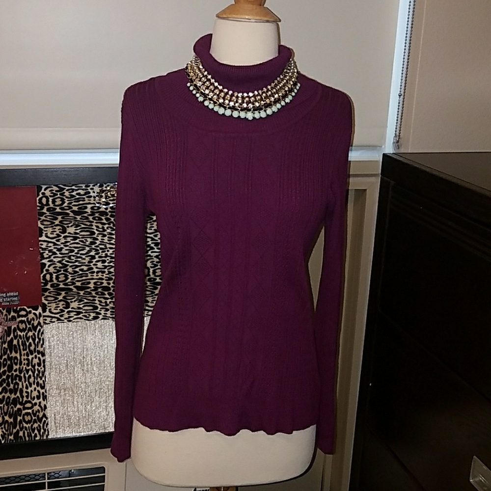 CAROLYN TAYLOR RIBBED SWEATER
