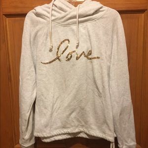 Victoria's Secret sequin love hoody