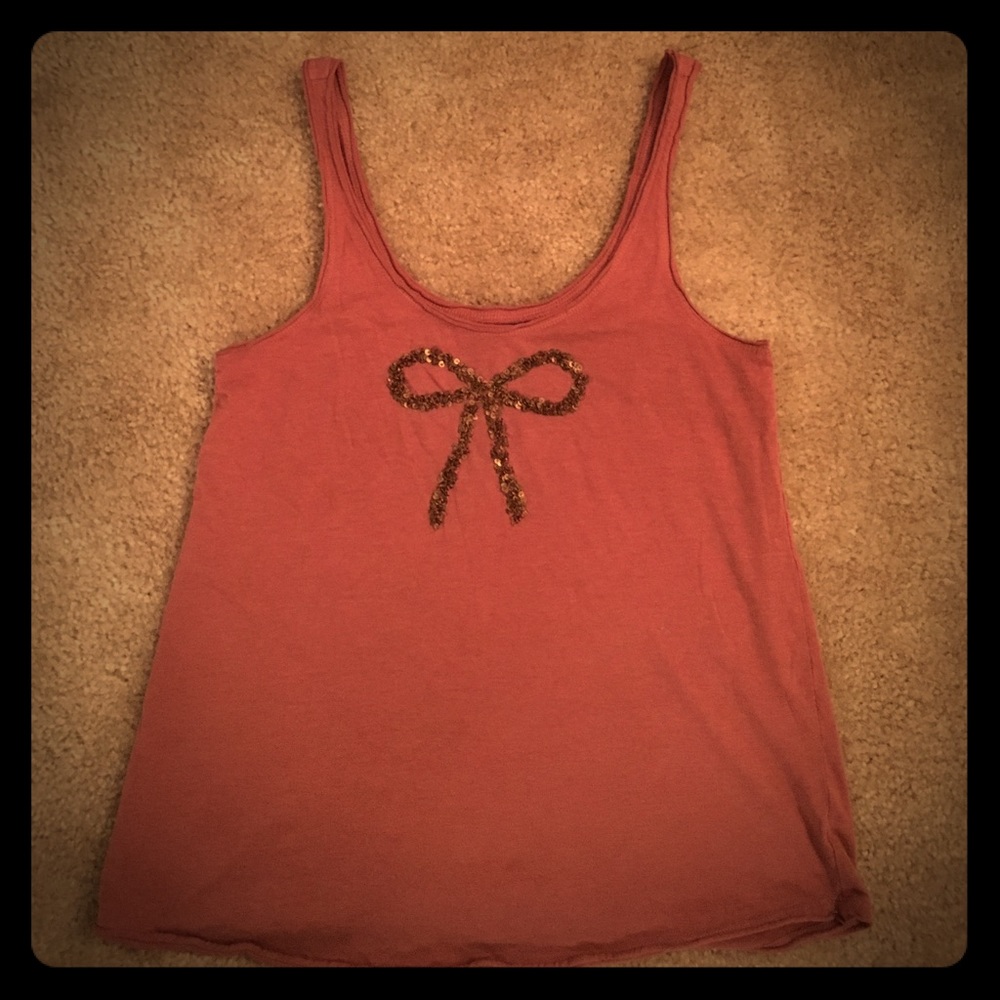 Sequins bow tank
