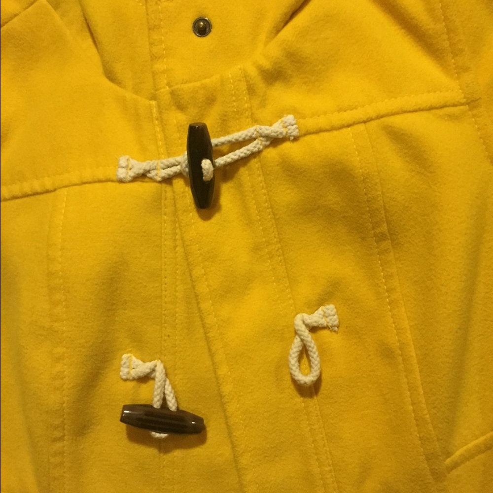 Old navy yellow duffle coat - Picture 2 of 8