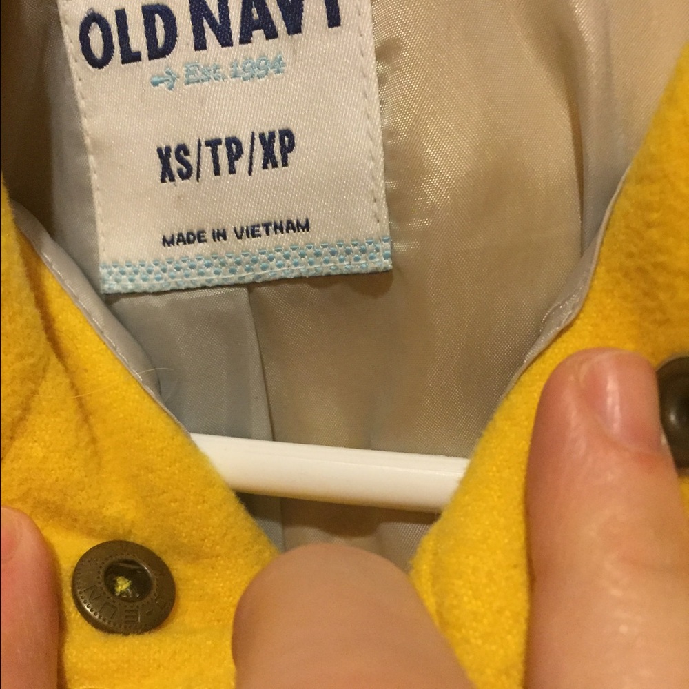 Old navy yellow duffle coat - Picture 3 of 8