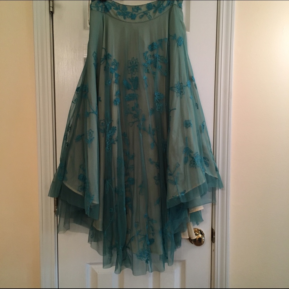 ASOS green tulle skirt