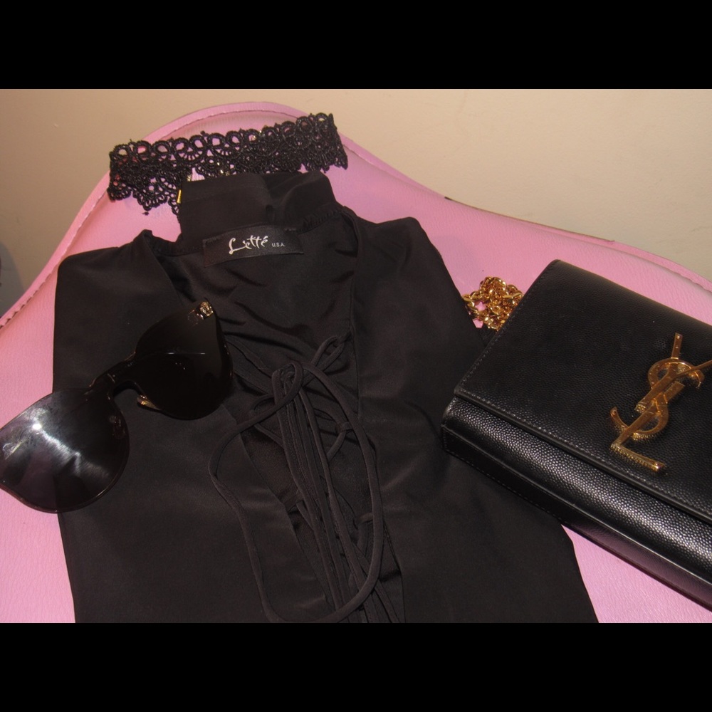 Black stretch bodysuit
