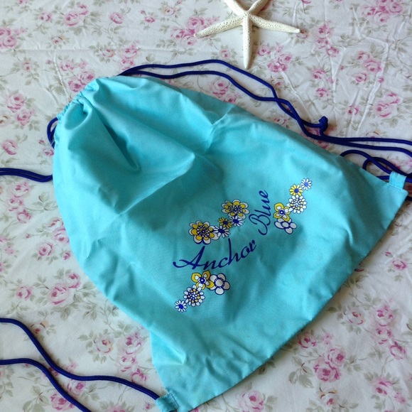 anchor blue Handbags - ANCHOR BLUE BEACH BAG OS