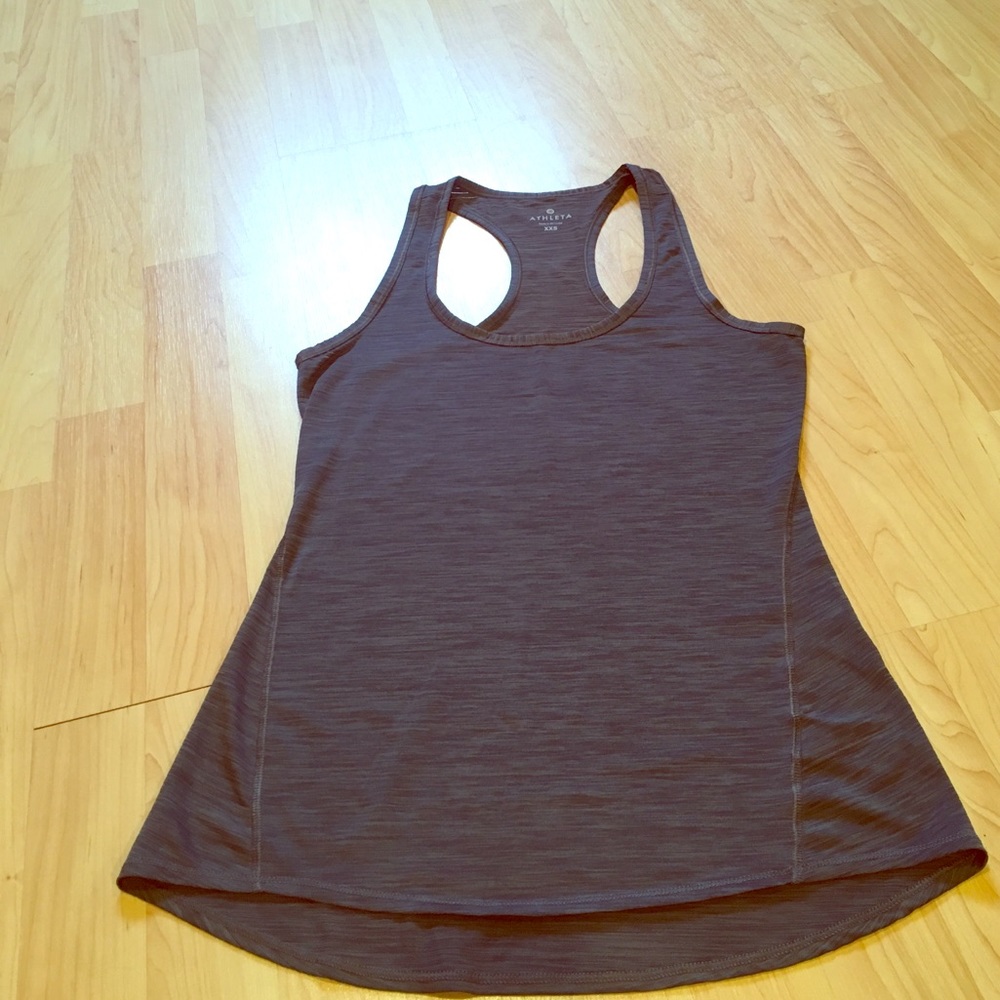Sexy slate grey athleta chi workout tank