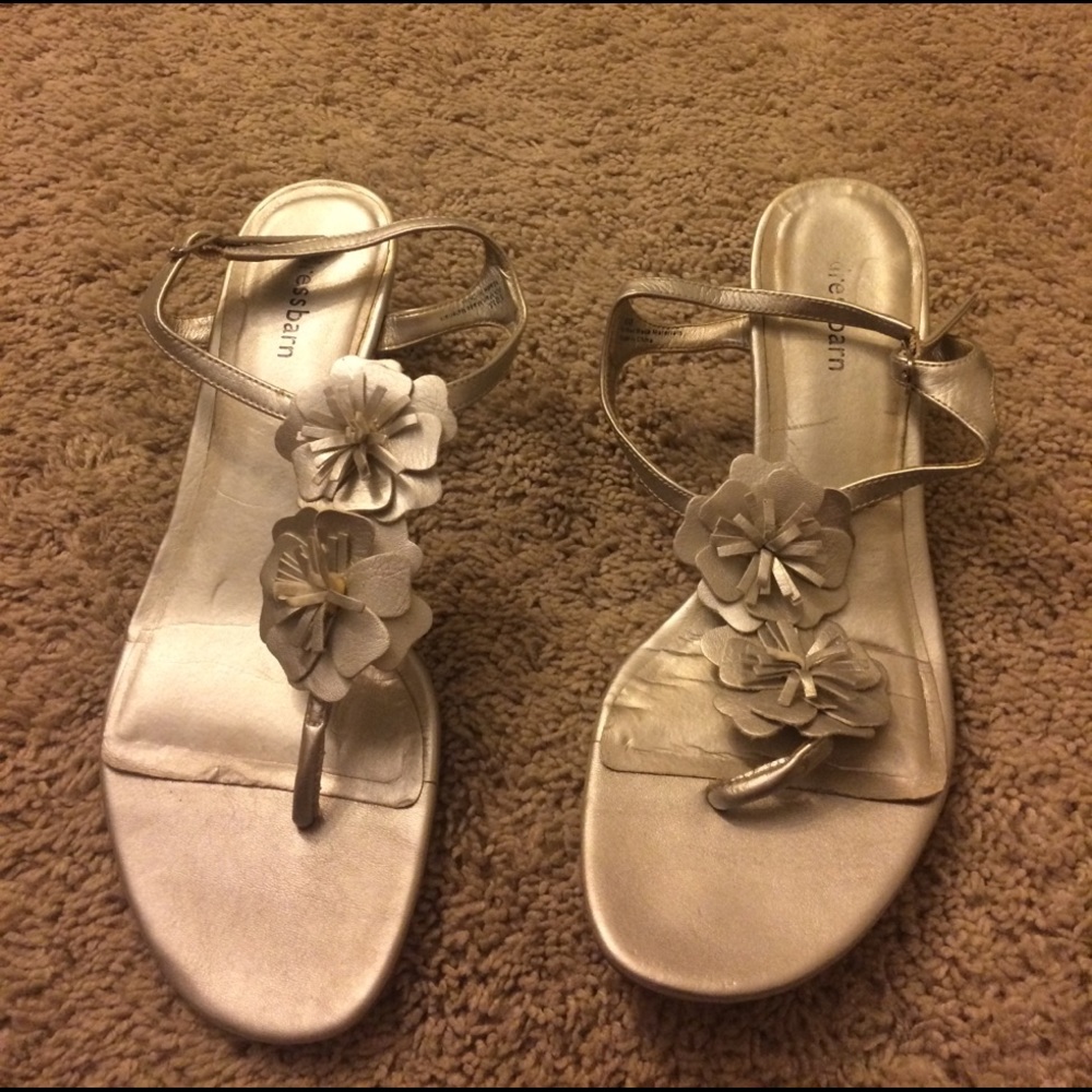 Silver sandals