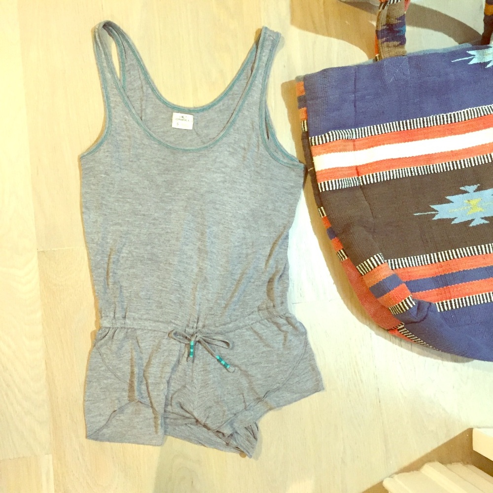 O'NEILL small GIRLS gray AVERY ROMPER