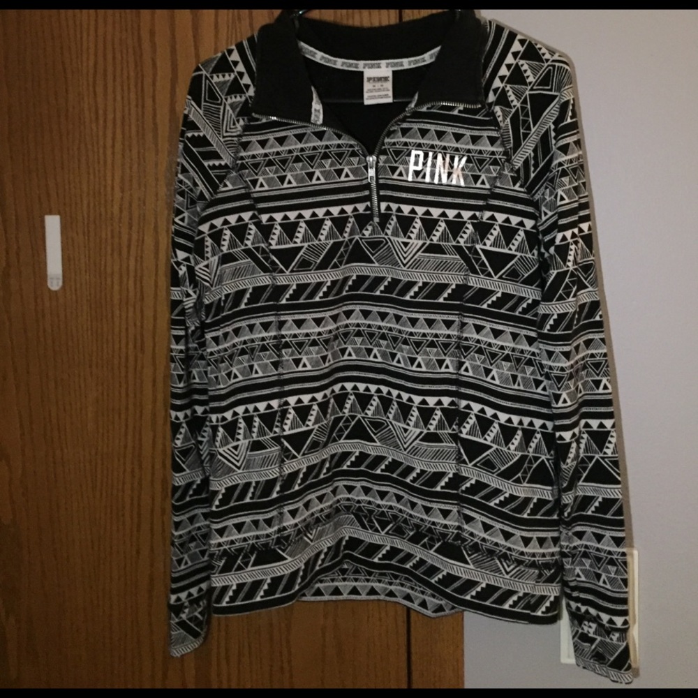 Aztec print Victoria's Secret Pink 1/4 zip
