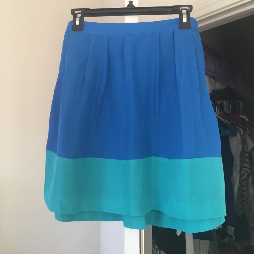 J. Crew blue/teal skirt