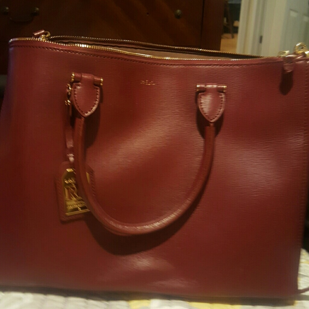 Beautiful Large Ralph Lauren Handbag - Picture 2 of 3