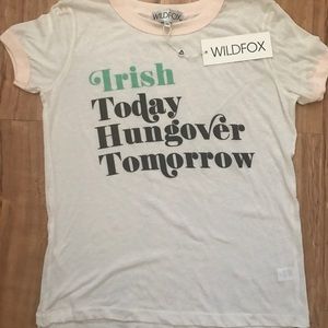 Wildfox 'Irish Today Hungover Tomorrow' TShirt