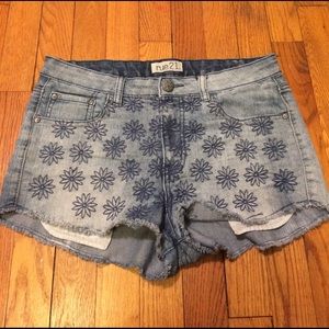 High Waisted Jean Shorts