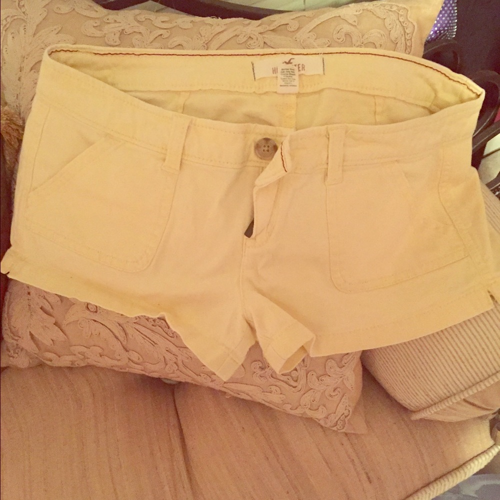 Yellow Hollister Shorts