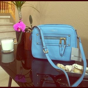 Liz Claiborne crossbody bag. Chambray