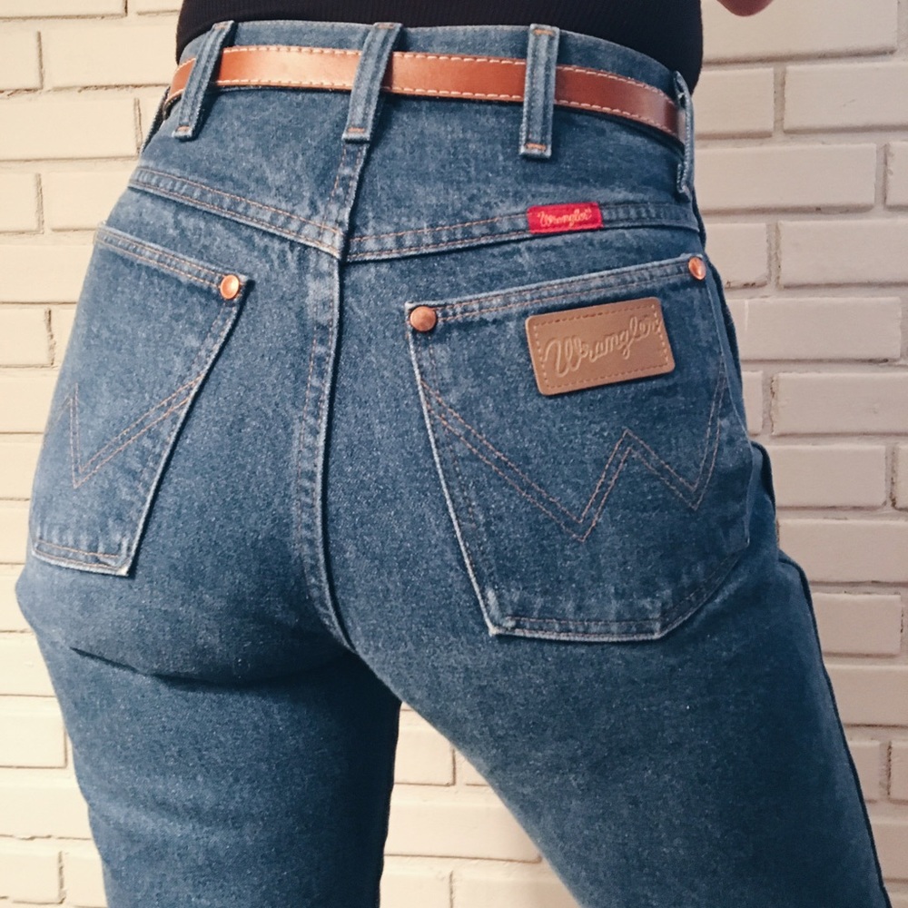 Vintage Wrangler Slim Fit Blue Jeans