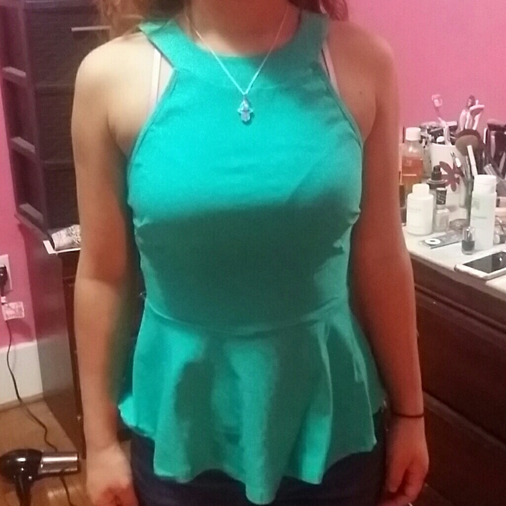 Green top perfect for a party