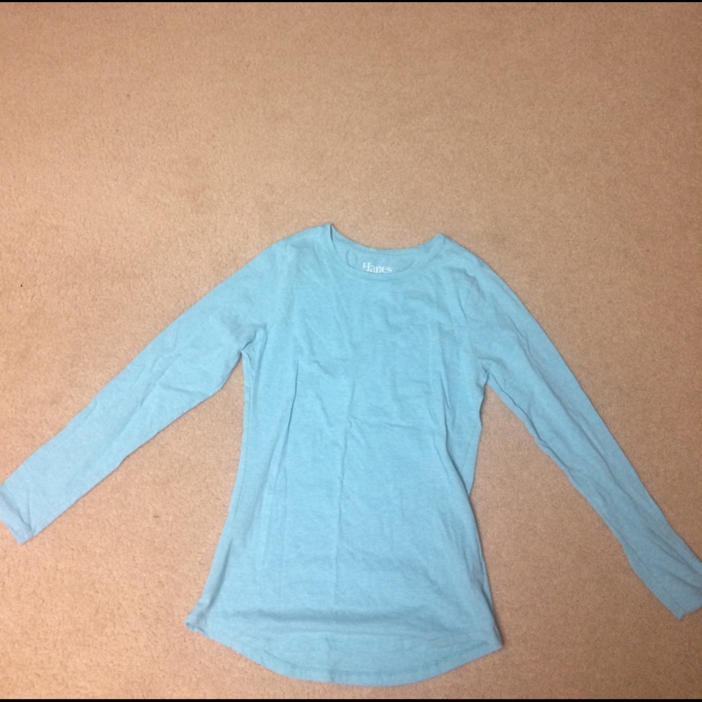 Blue long sleeves tee