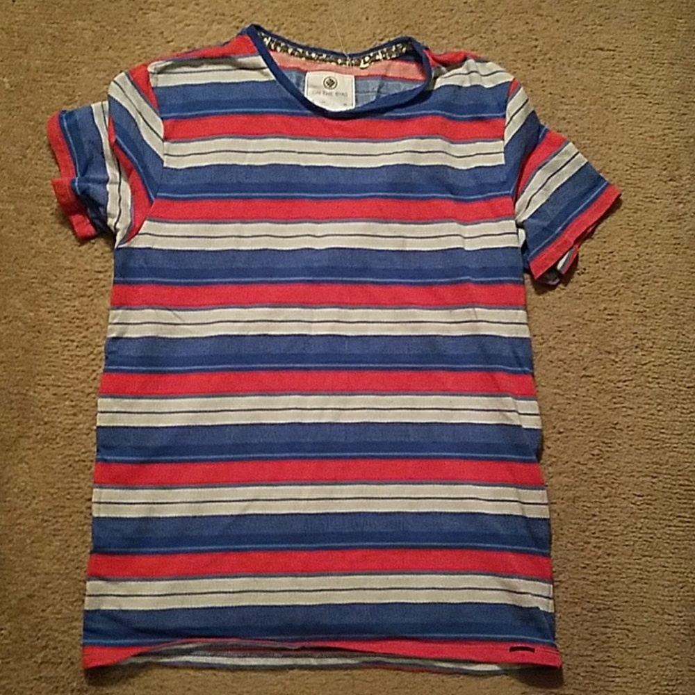 Stripped on the byas shirt