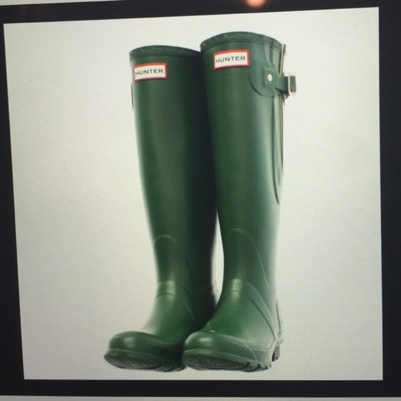 Hunter Shoes - Hunter Rain Boots Forest Green Size 6