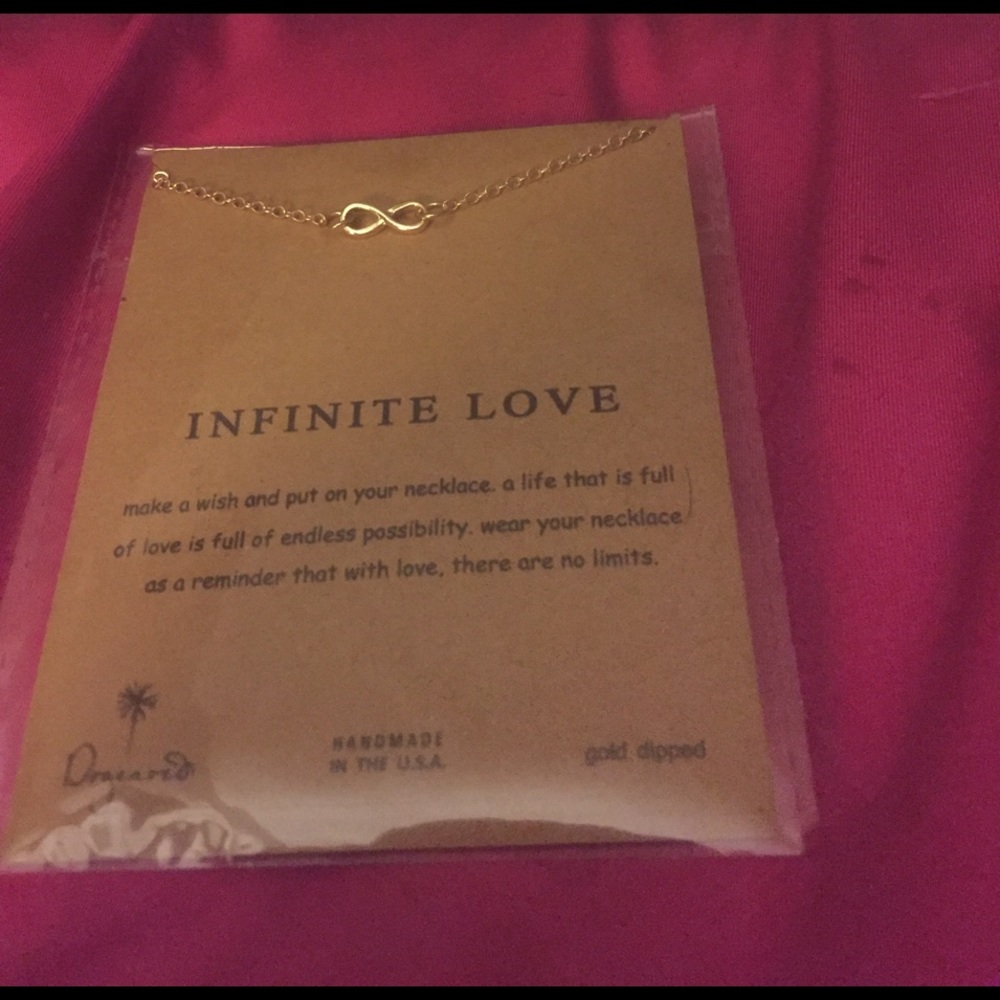 Dogeared "Infinite Love" gold dipped necklace💞
