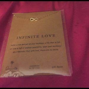 Dogeared "Infinite Love" gold dipped necklace💞
