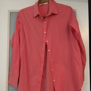 Zara button up oversized shirt