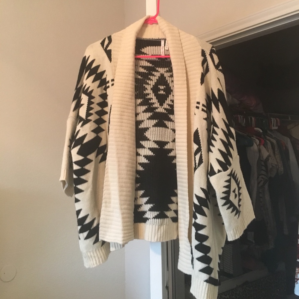 Aztec print sweater