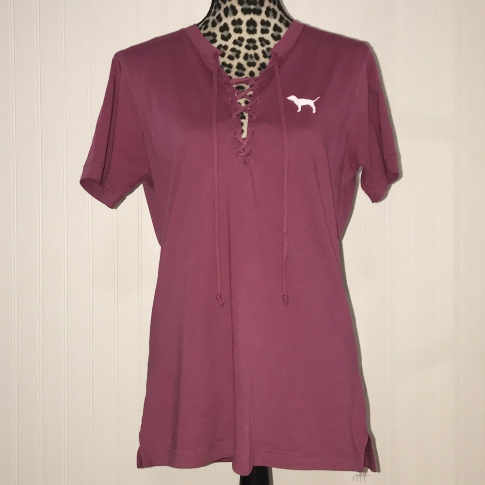 Burgundy Victoria's Secret PINK tee