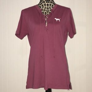 Burgundy Victoria's Secret PINK tee