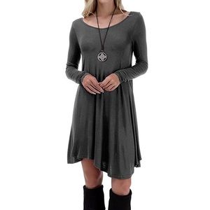 Viishow Women's Long Sleeve Casual T-Shirt Dress